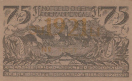 75 PFENNIG 1921 Stadt OBERAMMERGAU Bavaria UNC DEUTSCHLAND Notgeld #PJ169 - [11] Local Banknote Issues