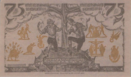75 PFENNIG 1921 Stadt OBERAMMERGAU Bavaria DEUTSCHLAND Notgeld Banknote #PD490 - [11] Local Banknote Issues