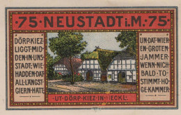 75 PFENNIG 1921 Stadt NEUSTADT MECKLENBURG-SCHWERIN UNC DEUTSCHLAND #PH889 - Lokale Ausgaben