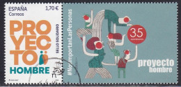 2024-ED. 5750- Sello Solidario. Proyecto Hombre- USADO - Used Stamps