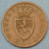 Nassau • 1 Kreuzer 1848 • Adolph • German States • [24-850] - Kleine Munten & Andere Onderverdelingen