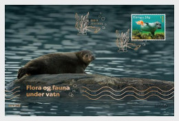 Norway Norvege Norwegen 2024 Europa CEPT Underwater Fauna And Flora Stamp Limited Edition GOLD Numbered FDC - Autres & Non Classés
