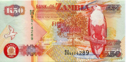 ZAMBIA 50 KWACHA 2007 Zebra Head/Orlan Paper Money Banknote #P10114 - [11] Emissions Locales