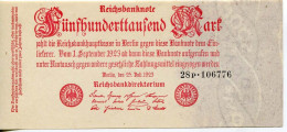 GERMANY 500000 MARK 1923 ReichsBanknote Paper Money Banknote #P10161 - [11] Emissions Locales