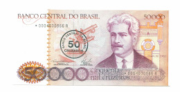 BRAZIL REPLACEMENT NOTE Star*A 50 CRUZADOS ON 50000 CRUZEIROS 1986 UNC P10999.6 - [11] Lokale Uitgaven