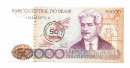 BRAZIL REPLACEMENT NOTE Star*A 50 CRUZADOS ON 50000 CRUZEIROS 1986 UNC P10994.6 - [11] Local Banknote Issues