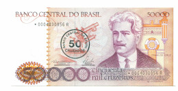 BRAZIL REPLACEMENT NOTE Star*A 50 CRUZADOS ON 50000 CRUZEIROS 1986 UNC P10989.6 - Lokale Ausgaben