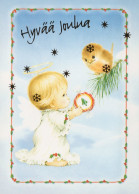 ENGEL WEIHNACHTSFERIEN Feiern & Feste Vintage Ansichtskarte Postkarte CPSM #PAH265.A - Anges