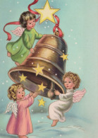 ANGEL CHRISTMAS Holidays Vintage Postcard CPSM #PAG998.A - Angels