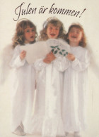 ANGEL CHRISTMAS Holidays Vintage Postcard CPSM #PAG943.A - Angels