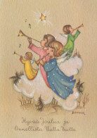 ANGELO Buon Anno Natale Vintage Cartolina CPSM #PAG905.A - Angels