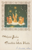 ANGE NOËL Vintage Carte Postale CPSMPF #PAG840.A - Angels