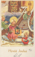 ENGEL WEIHNACHTSFERIEN Vintage Ansichtskarte Postkarte CPSMPF #PAG712.A - Angels