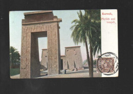 Cpa égypte Karnak Phylon And And Tempel - Altri & Non Classificati
