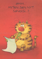GATO GATITO Animales Vintage Tarjeta Postal CPSM #PAM137.A - Cats
