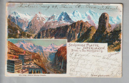 CH BE Schynige Platte Bei Interlaken 1917-10-01 Litho C.Steinmann/H.Schlumpf #2085 - Interlaken