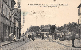 P-24-Mi-Is-2972 : LONGJUMEAU. PLACE DU MARCHE ET HOTEL DU CADRAN - Longjumeau