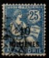 ALEXANDRIE    -   1921  .  Y&T N° 55 Oblitéré.  Perforé / Perfin  CL - Gebraucht