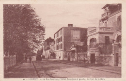 56 LORIENT  La Rue Beauvais, L'Hôtel Terminus ,à Gauche ,la Cour De La Gare.  TB PLAN 1933.  RARE - Lorient