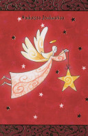 ANGEL CHRISTMAS Holidays Vintage Postcard CPSM #PAJ345.A - Angels