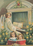 ENGEL WEIHNACHTSFERIEN Feiern & Feste Vintage Ansichtskarte Postkarte CPSM #PAJ205.A - Angels