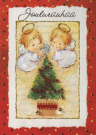 ANGEL CHRISTMAS Holidays Vintage Postcard CPSM #PAH941.A - Angels
