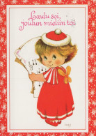 ENGEL WEIHNACHTSFERIEN Feiern & Feste Vintage Ansichtskarte Postkarte CPSM #PAJ033.A - Angels