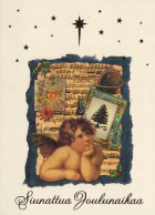 ENGEL WEIHNACHTSFERIEN Feiern & Feste Vintage Ansichtskarte Postkarte CPSM #PAH707.A - Angels