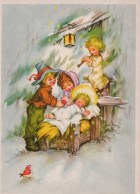 ENGEL WEIHNACHTSFERIEN Feiern & Feste Vintage Ansichtskarte Postkarte CPSM #PAH712.A - Anges
