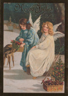 ANGELO Buon Anno Natale Vintage Cartolina CPSM #PAH585.A - Angels