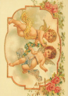 ANGELO Buon Anno Natale Vintage Cartolina CPSM #PAH475.A - Anges