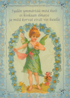 ENGEL WEIHNACHTSFERIEN Feiern & Feste Vintage Ansichtskarte Postkarte CPSM #PAH358.A - Anges