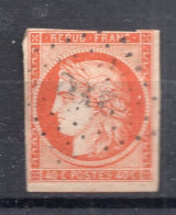 CERES N°5 40c Orange Oblitéré Losange PC - 1849-1850 Ceres
