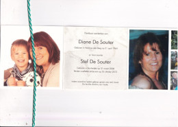Diane De Souter (Heist-op-den-Berg 1964) En Stef De Souter (Bonheiden 2008), Leuven 2013. Foto - Obituary Notices
