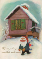 SANTA CLAUS Happy New Year Christmas Vintage Postcard CPSM #PAU516.A - Santa Claus