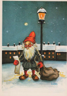 WEIHNACHTSMANN SANTA CLAUS Neujahr Weihnachten GNOME Vintage Ansichtskarte Postkarte CPSM #PAU485.A - Santa Claus