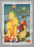BABBO NATALE Buon Anno Natale GNOME Vintage Cartolina CPSM #PAU428.A - Santa Claus