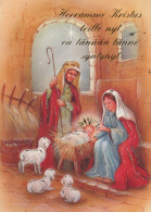 Jungfrau Maria Madonna Jesuskind Weihnachten Religion Vintage Ansichtskarte Postkarte CPSM #PBP701.A - Vierge Marie & Madones