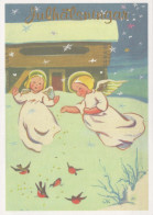 ÁNGEL Navidad Vintage Tarjeta Postal CPSM #PBP458.A - Angels