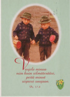 EASTER CHILDREN EGG Vintage Postcard CPSM #PBO281.A - Easter