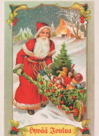 WEIHNACHTSMANN SANTA CLAUS Neujahr Weihnachten GNOME Vintage Ansichtskarte Postkarte CPSM #PBM158.A - Santa Claus