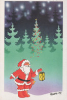 BABBO NATALE Buon Anno Natale GNOME Vintage Cartolina CPSM #PBL695.A - Santa Claus