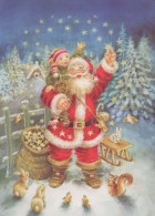 SANTA CLAUS Happy New Year Christmas Vintage Postcard CPSM #PBL093.A - Santa Claus