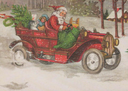 BABBO NATALE Buon Anno Natale Vintage Cartolina CPSM #PBL145.A - Santa Claus