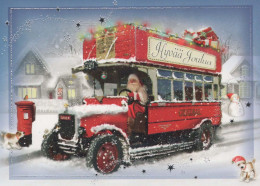 BABBO NATALE Buon Anno Natale Vintage Cartolina CPSM #PBL035.A - Santa Claus