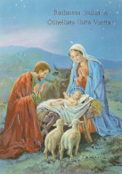 Vergine Maria Madonna Gesù Bambino Natale Religione Vintage Cartolina CPSM #PBB904.A - Jungfräuliche Marie Und Madona