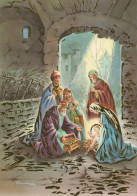 Vierge Marie Madone Bébé JÉSUS Noël Religion Vintage Carte Postale CPSM #PBB845.A - Jungfräuliche Marie Und Madona