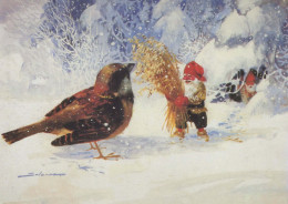 WEIHNACHTSMANN SANTA CLAUS Neujahr Weihnachten GNOME Vintage Ansichtskarte Postkarte CPSM #PBA965.A - Santa Claus