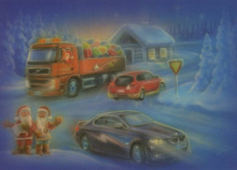 BABBO NATALE Buon Anno Natale GNOME Vintage Cartolina CPSM Unposted #PBA658.A - Santa Claus