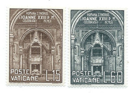 Vaticano 1960; Sinodo Diocesano Di Roma. Serie Completa, Nuova. - Unused Stamps
